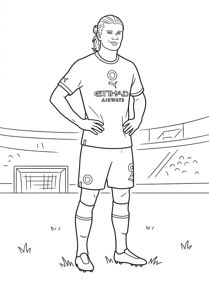 Erstaunlicher Erling Haaland ausmalbilder