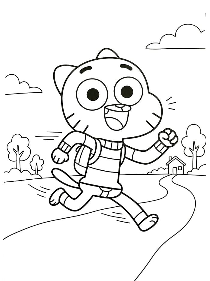 Erstaunlicher Gumball ausmalbilder