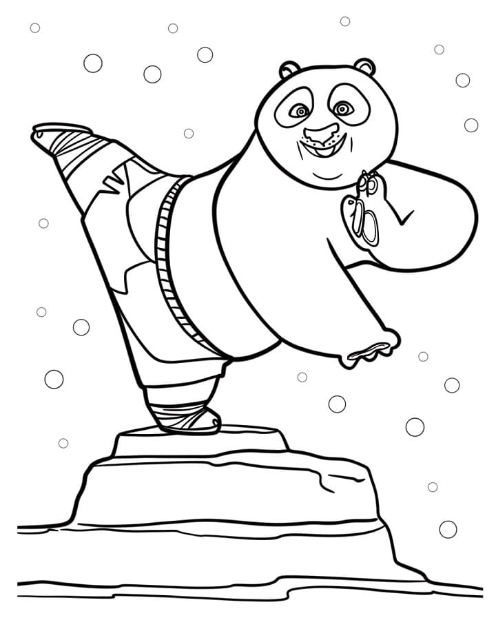 Erstaunlicher Kung Fu Panda ausmalbilder