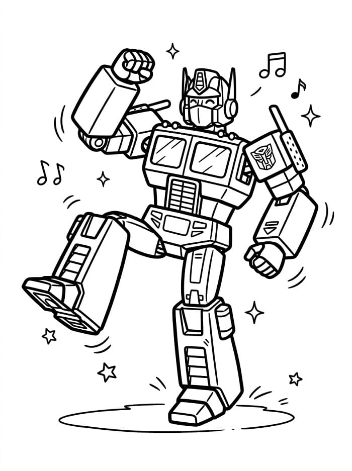 Erstaunlicher Optimus Prime ausmalbilder