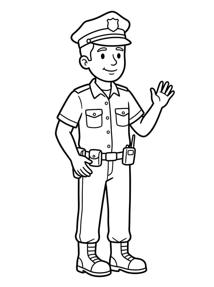Erstaunlicher Polizist ausmalbilder