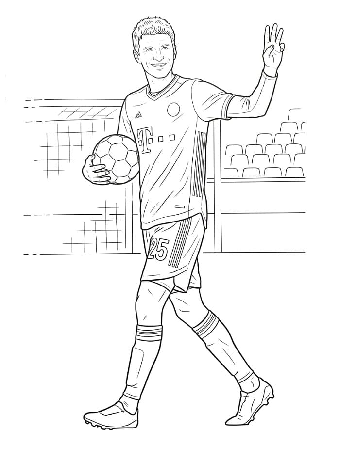 Erstaunlicher Thomas Müller ausmalbilder