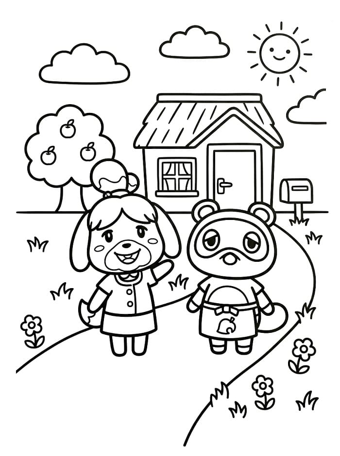 Animal Crossing ausmalbilder
