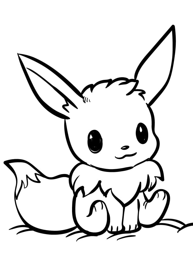 Evoli Pokémon ausmalbilder