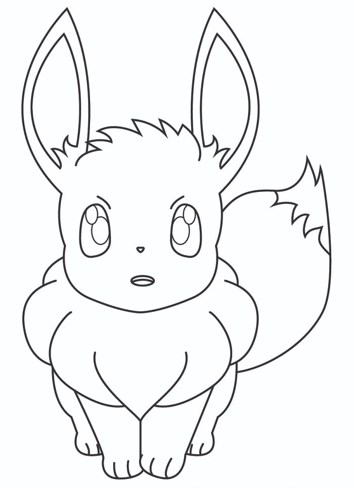 Evoli in Pokémon ausmalbilder
