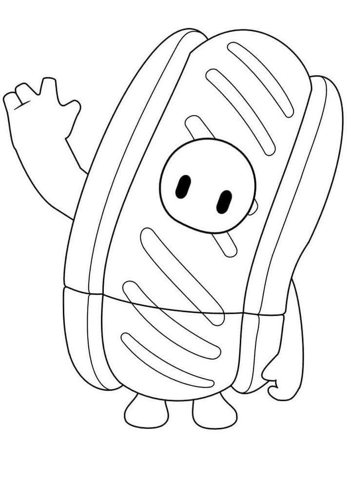 Fall Guys kostenlos für Kinder ausmalbilder