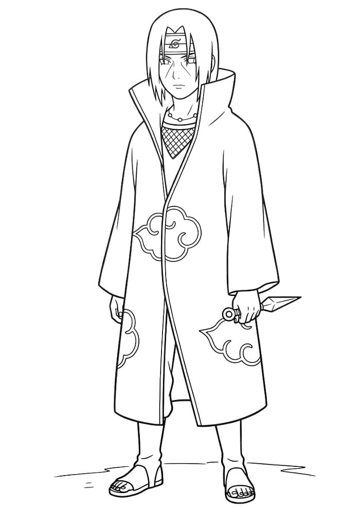 Fantastischer Itachi ausmalbilder