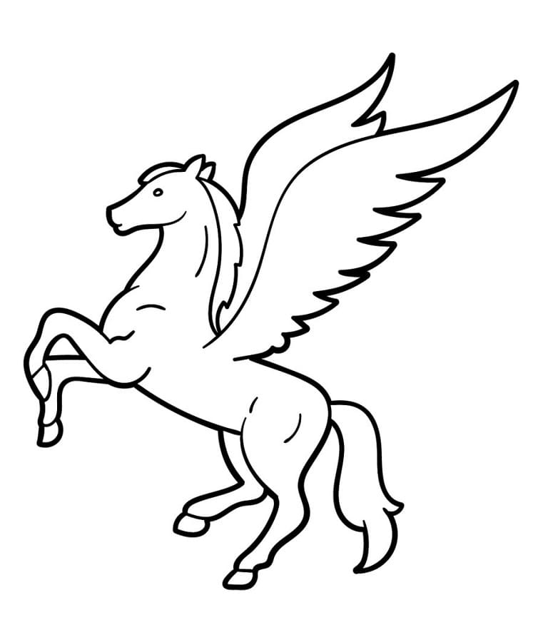 Fantastischer Pegasus ausmalbilder