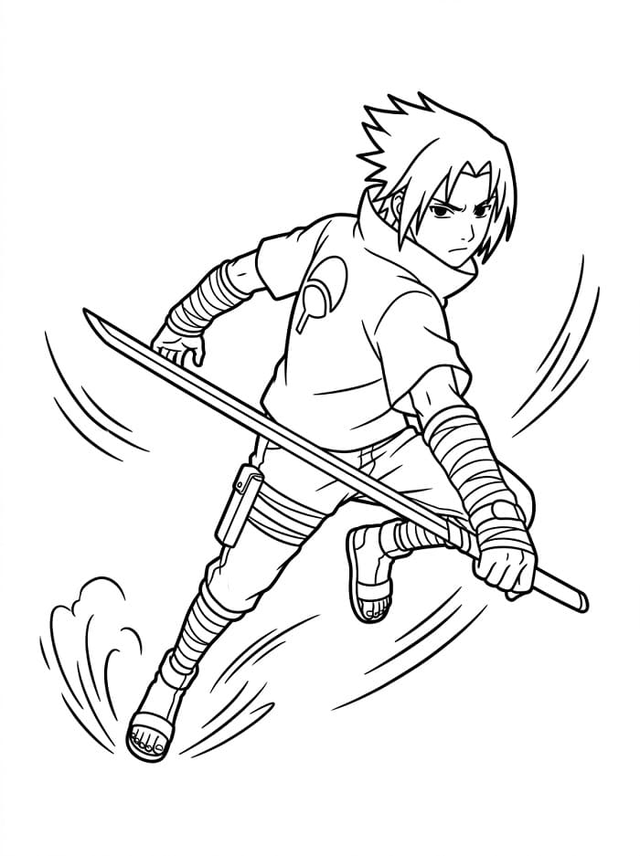 Fantastischer Sasuke ausmalbilder
