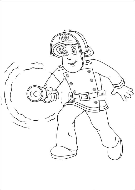 Feuerwehrmann Sam für 4-jährige Kinder ausmalbilder