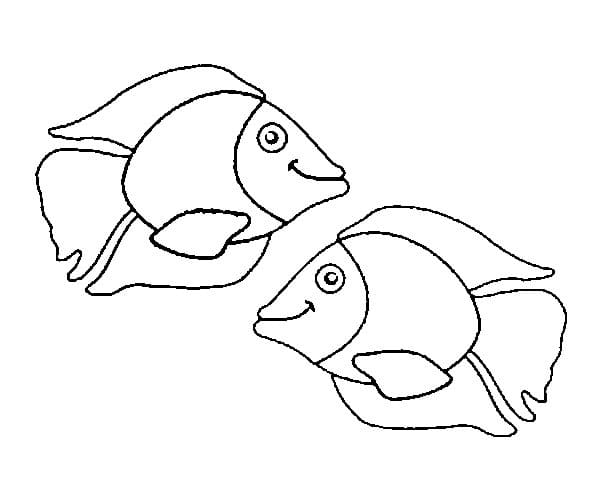 Fisch für 2-jährige Kinder ausmalbilder