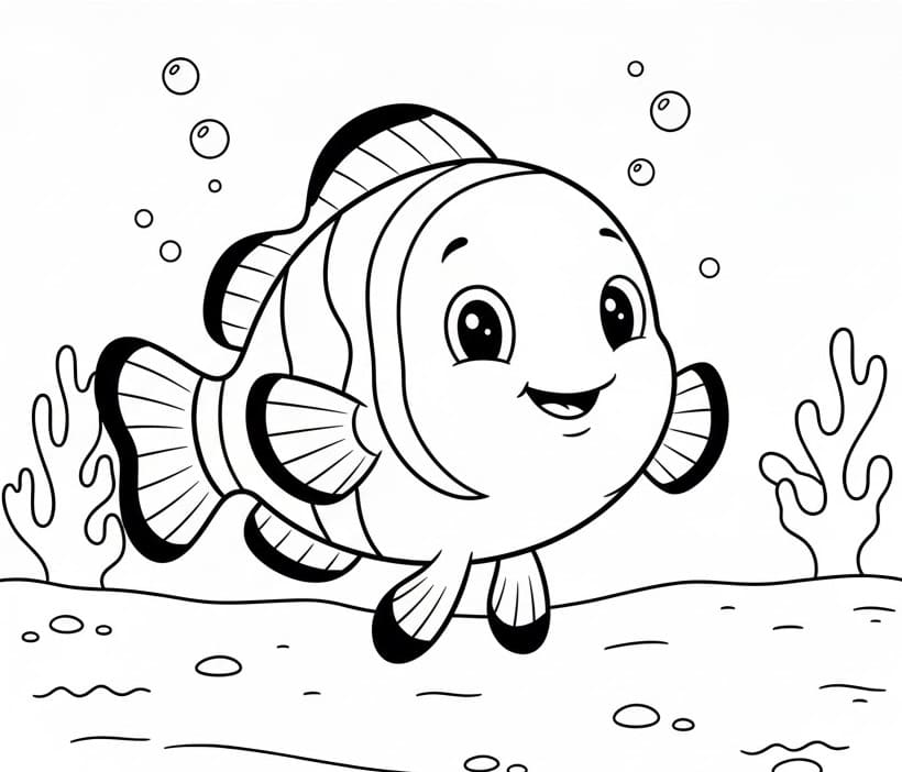 Fisch für Kinder ausmalbilder