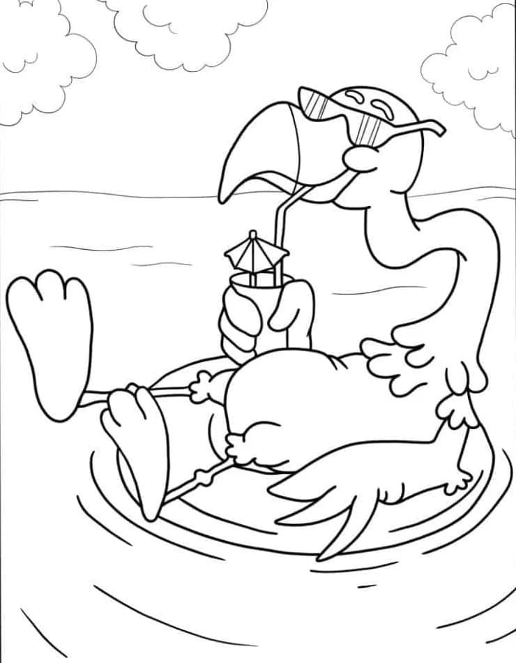 Flamingo für Kinder ausmalbilder