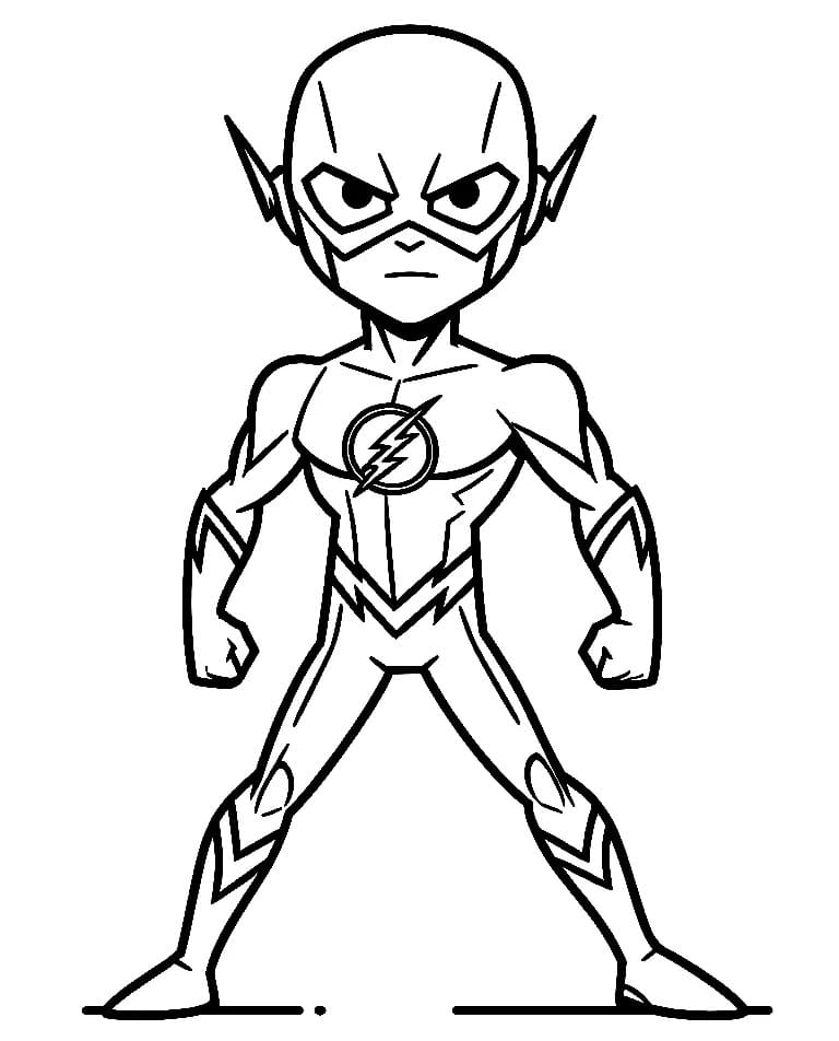 Flash aus dem DC-Universum ausmalbilder