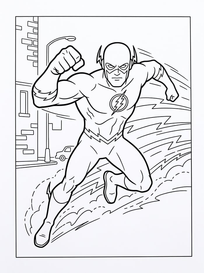Flash ist cool ausmalbilder