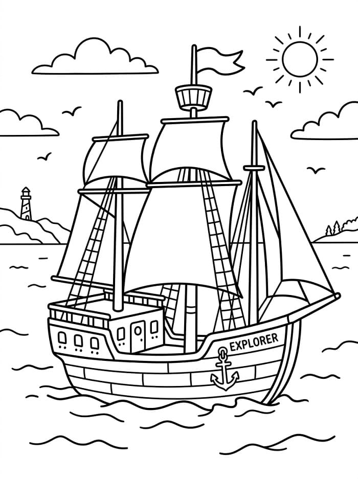 Forschungsschiff ausmalbilder