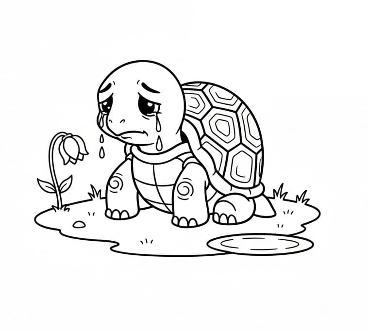 Freundliche Schildkröte ausmalbilder