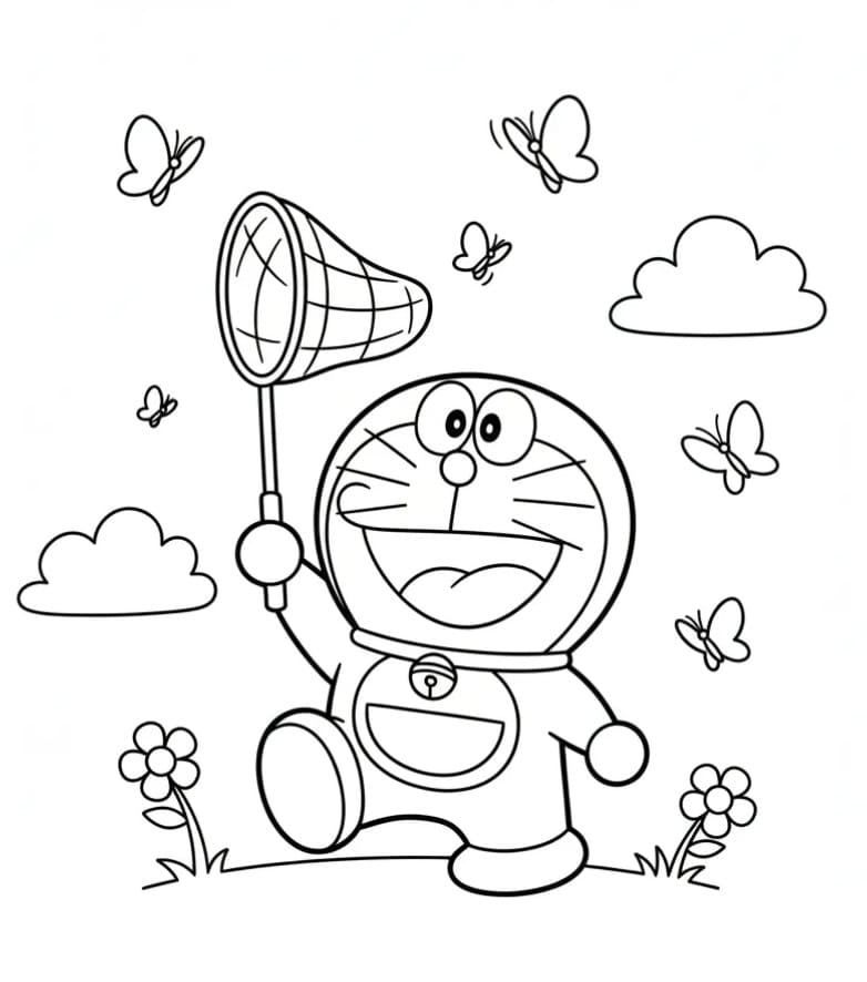 Freundlicher Doraemon ausmalbilder