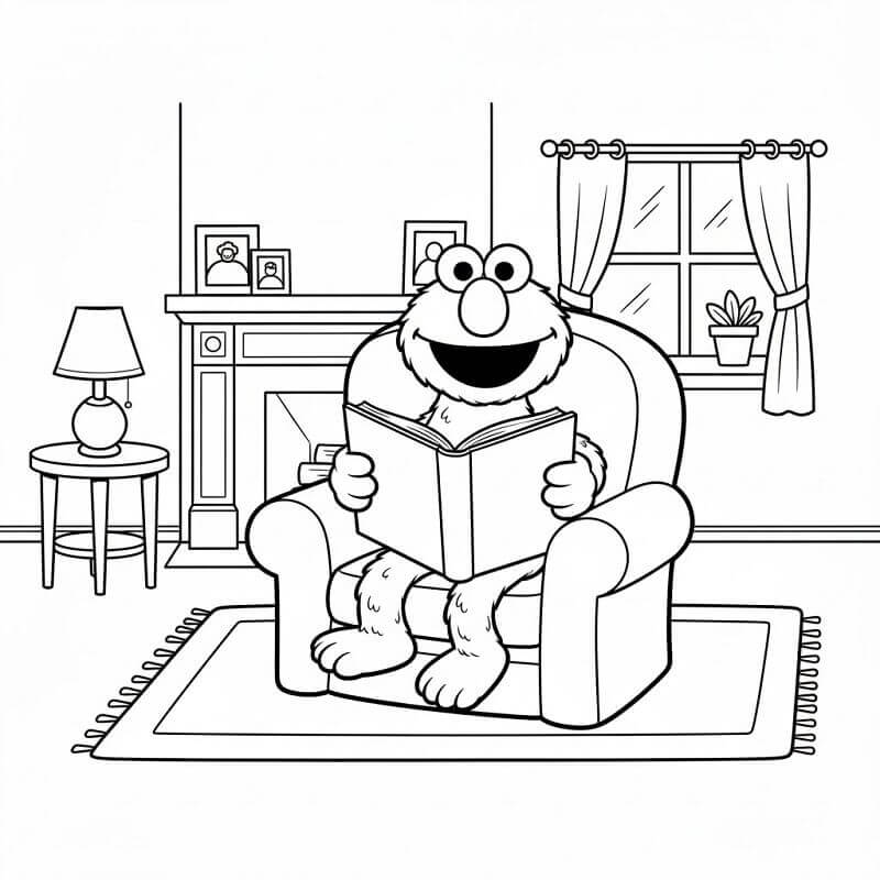 Freundlicher Elmo ausmalbilder