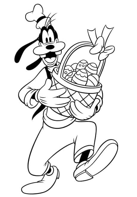 Freundlicher Goofy ausmalbilder