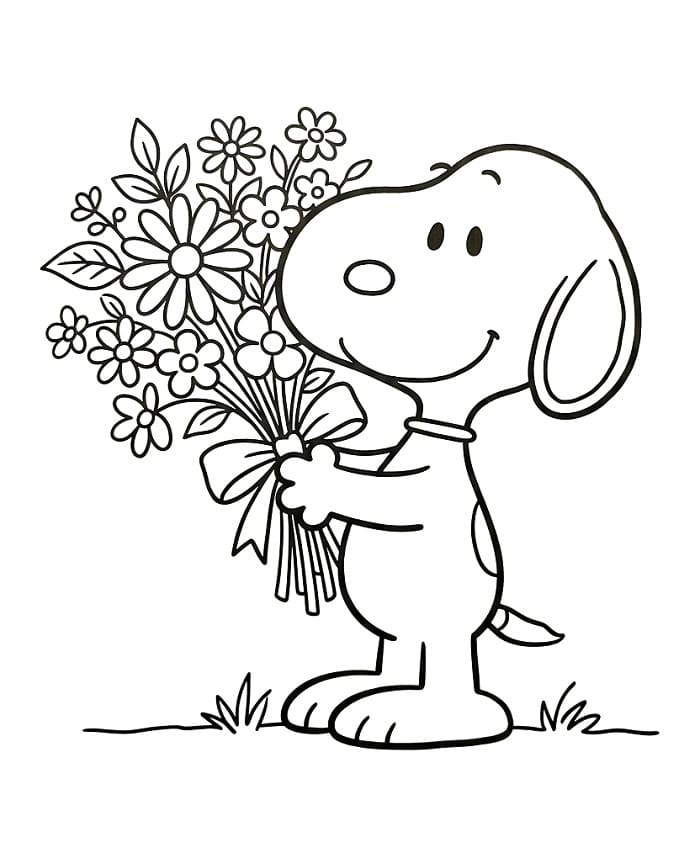 Freundlicher Snoopy ausmalbilder