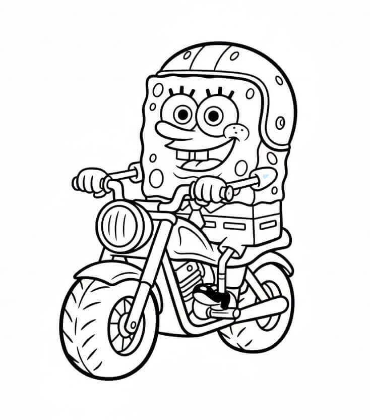 Freundlicher Spongebob ausmalbilder