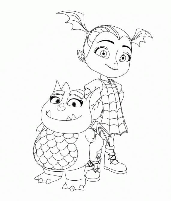 Fröhliche Vampirina ausmalbilder