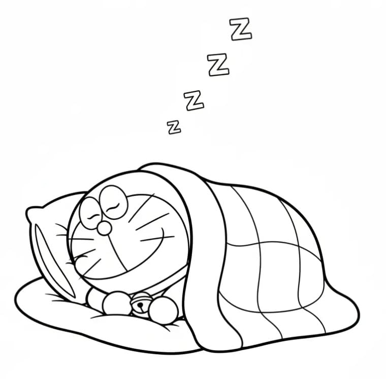 Fröhlicher Doraemon ausmalbilder