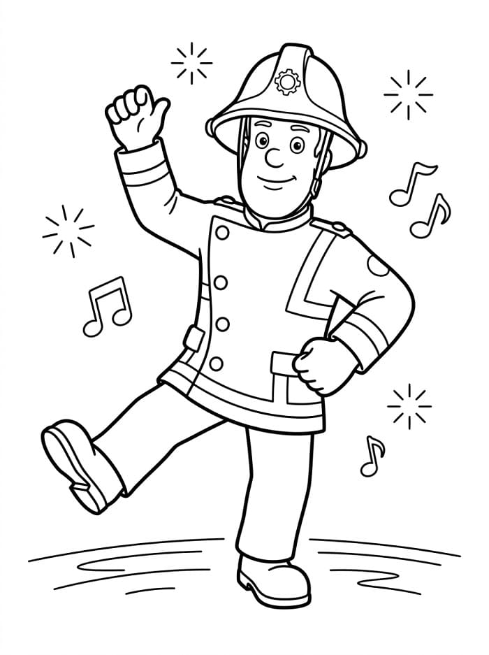 Feuerwehrmann Sam ausmalbilder