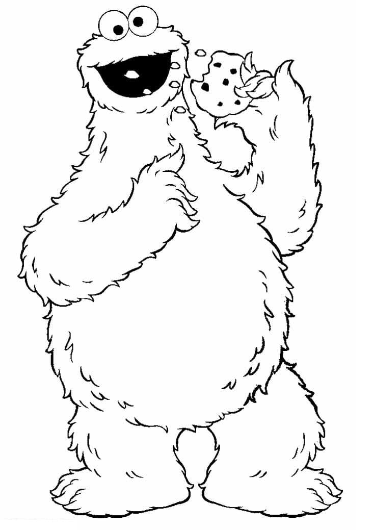 Fröhlicher Krümelmonster ausmalbilder