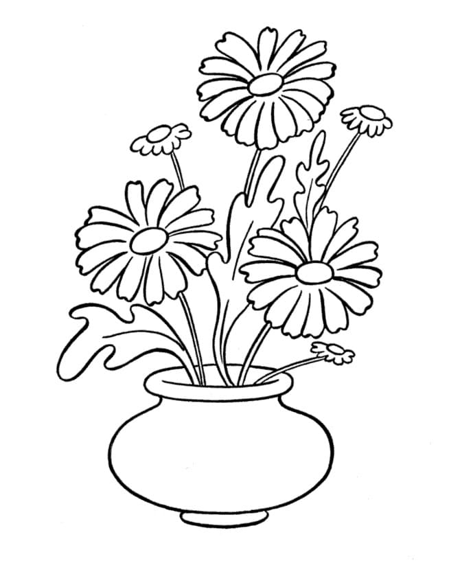 Gänseblümchen für Kinder ausmalbilder