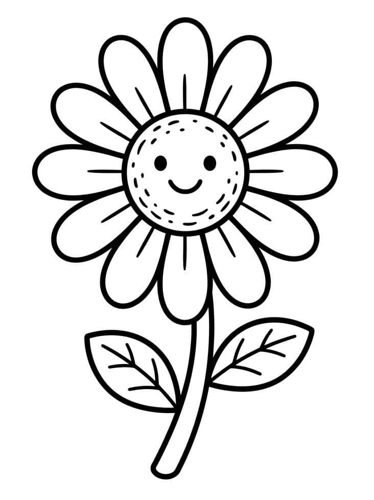 Gänseblümchen kostenlos ausmalbilder
