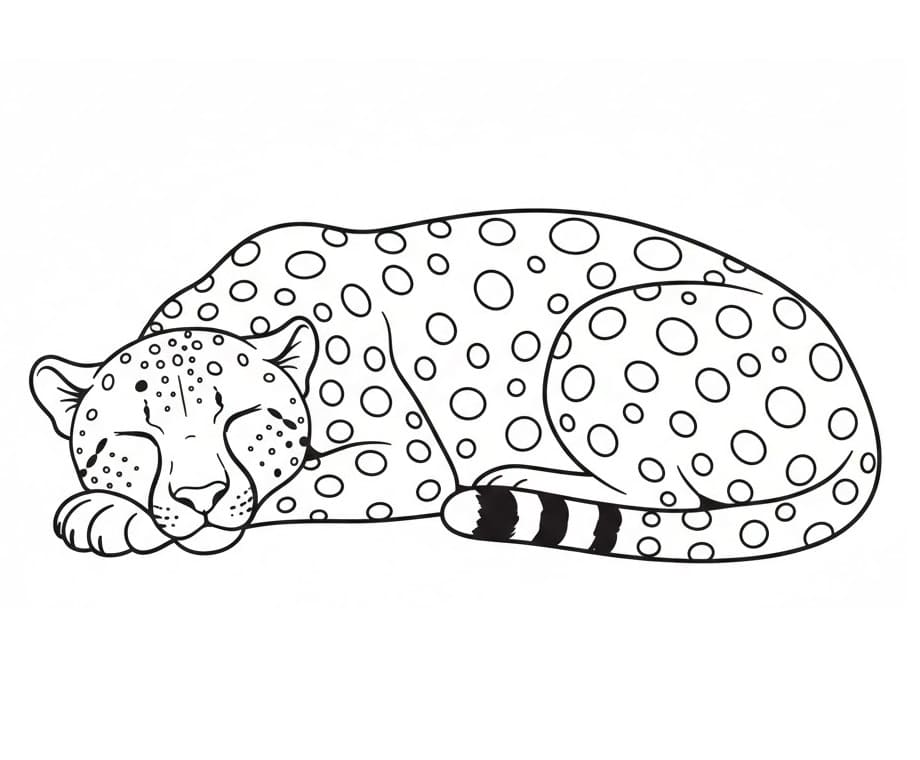 Gepard in der Wildnis ausmalbilder