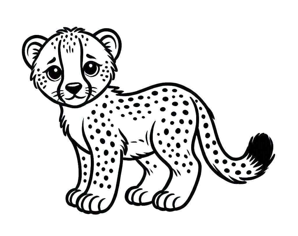 Gepard zum Ausdrucken ausmalbilder