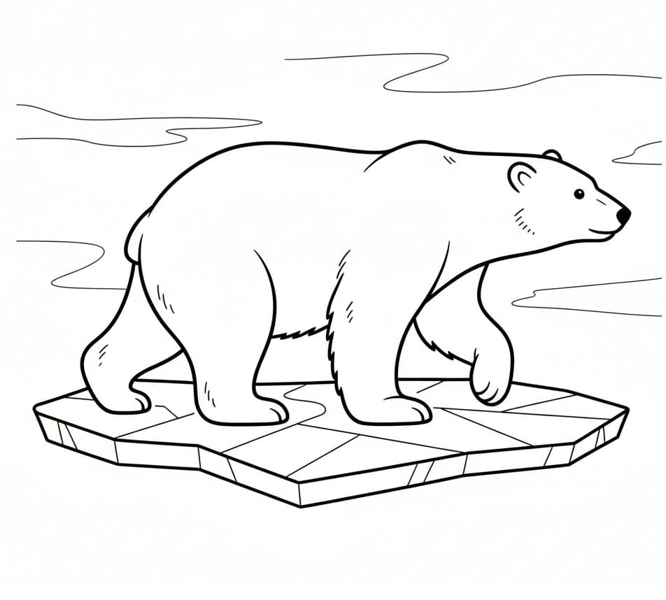 Gewöhnlicher Eisbär ausmalbilder