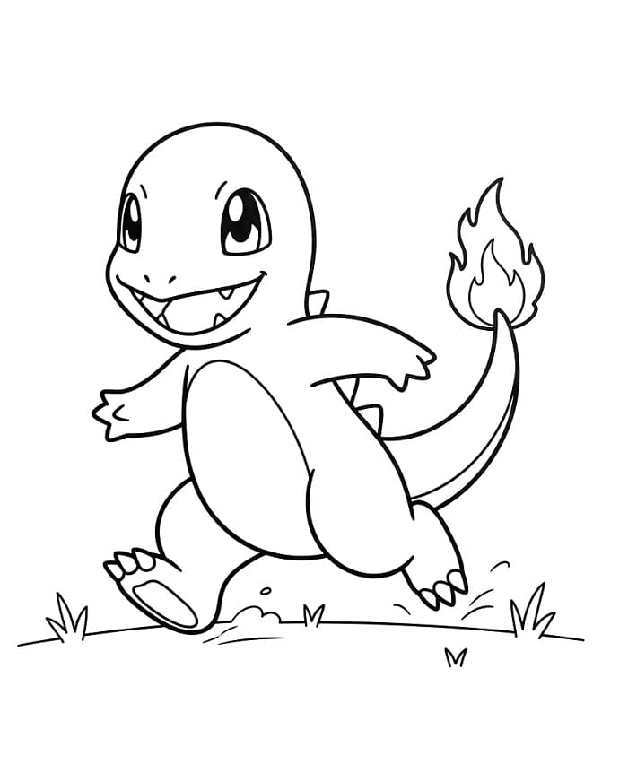 Glumanda aus Pokémon ausmalbilder