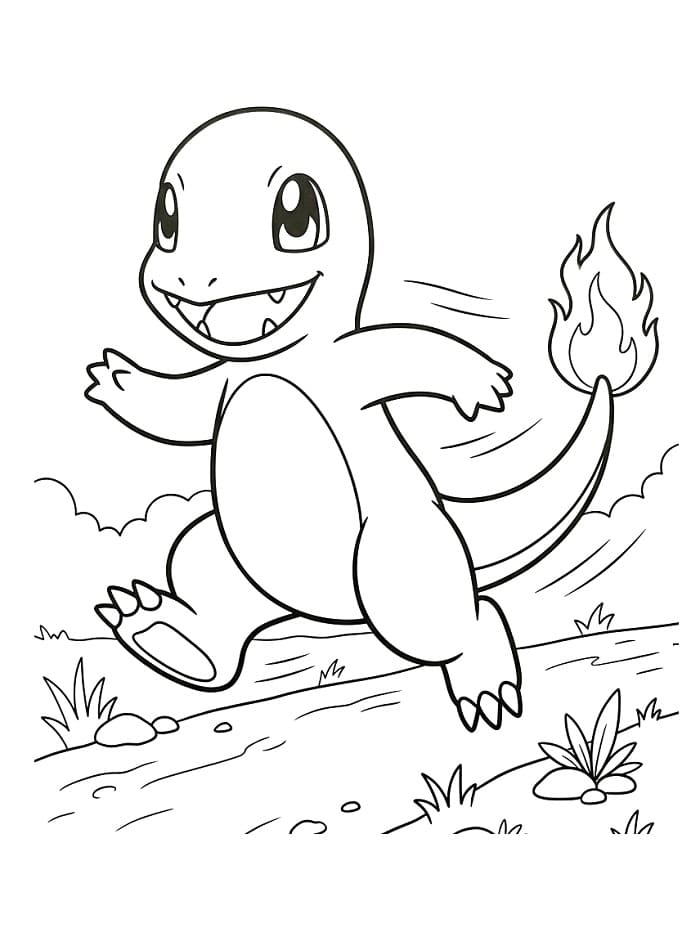 Glumanda in Pokémon ausmalbilder