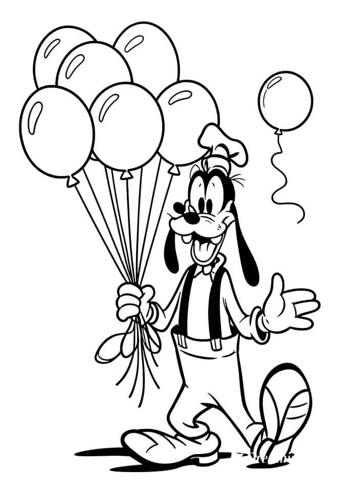 Goofy Bild ausmalbilder