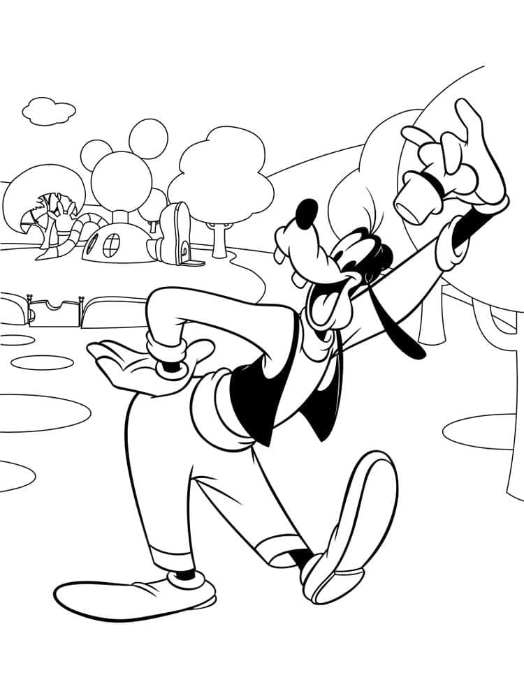 Goofy aus Disney ausmalbilder