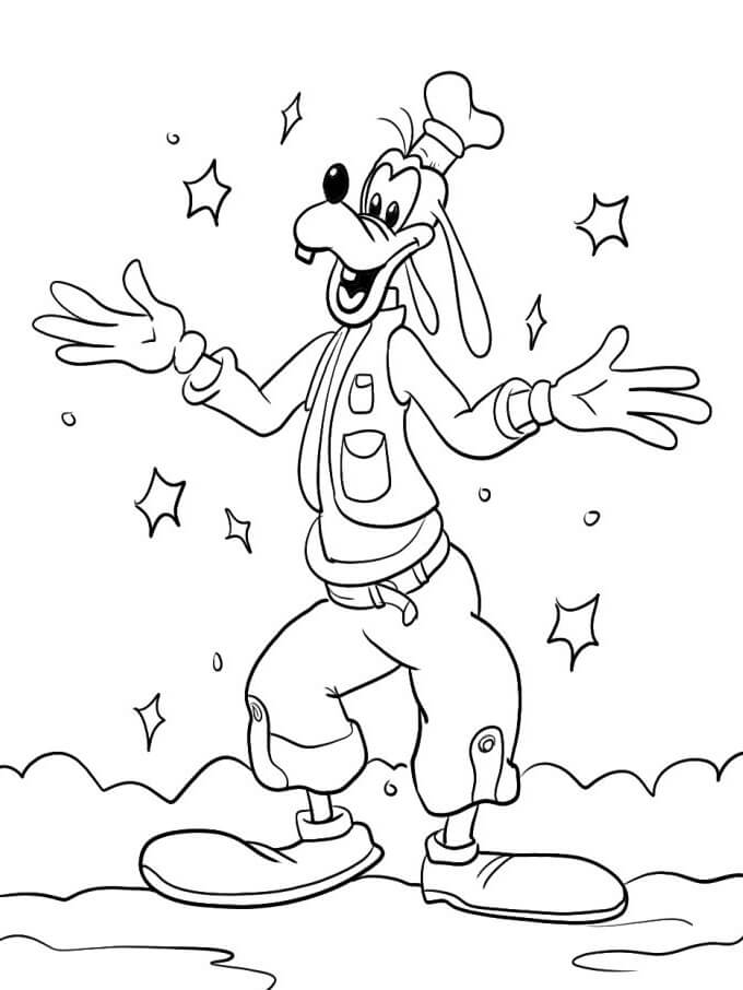 Goofy ausmalbilder
