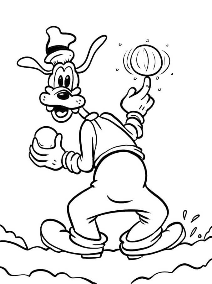 Goofy gratis ausmalbilder