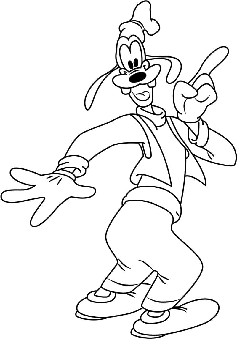 Goofy in Disney ausmalbilder