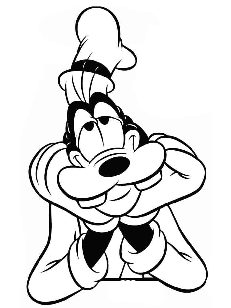 Goofy kostenlos ausmalbilder