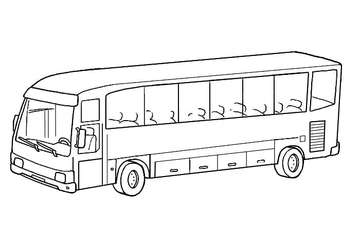 Gratis Bus für Kinder ausmalbilder
