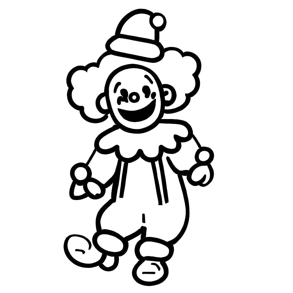Gratis Clown für Kinder ausmalbilder