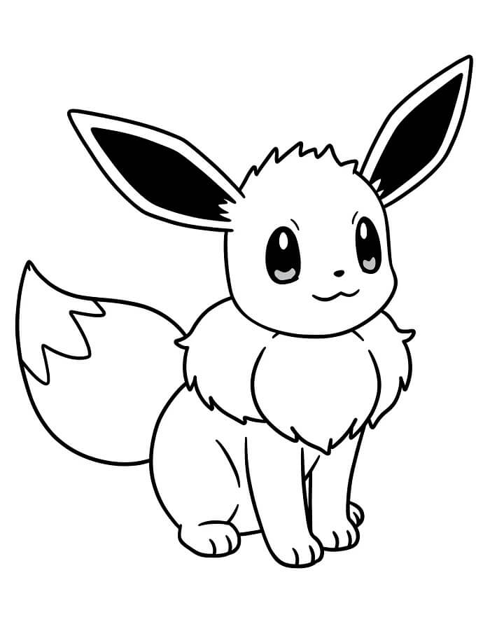Gratis Evoli für Kinder ausmalbilder