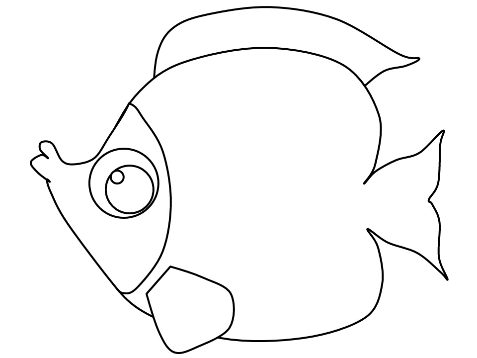Gratis Fisch für Kinder ausmalbilder