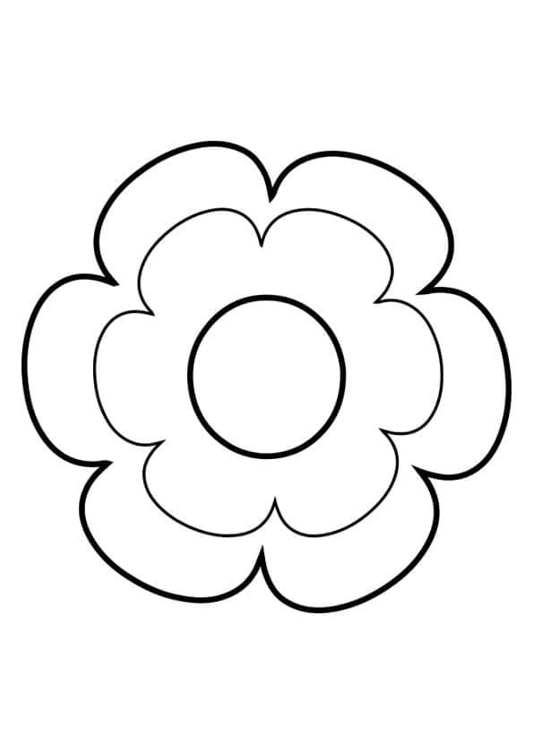 Gratis Gänseblümchen für Kinder ausmalbilder