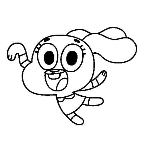 Gratis Gumball für Kinder ausmalbilder