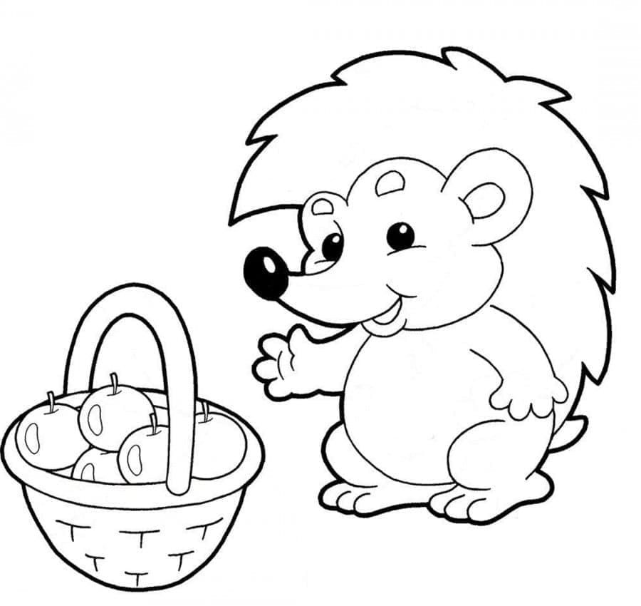 Gratis Igel für Kinder ausmalbilder